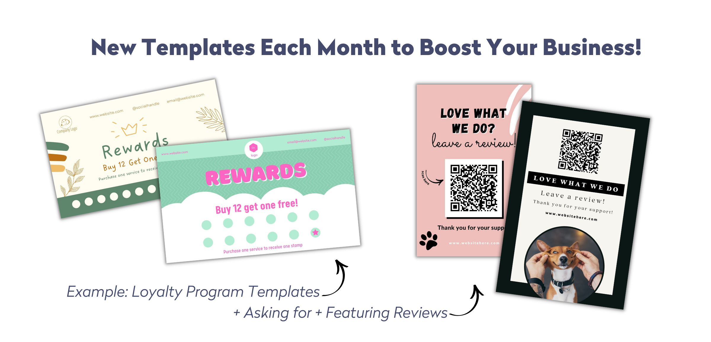 pet-boss-club-templates new templates every month to boost your business