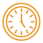 orange clock