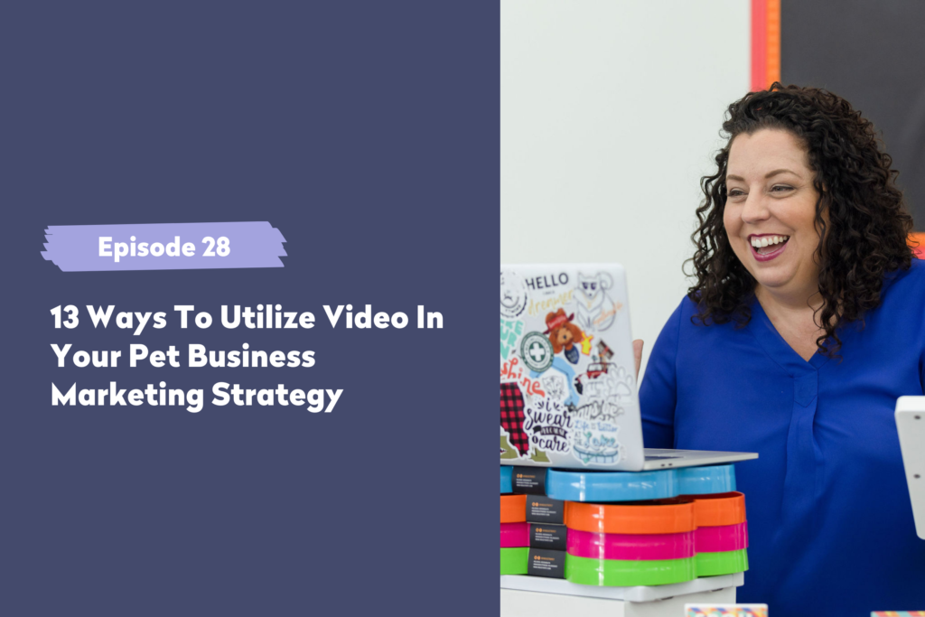 Episode 28 | 13 Ways To Utilize Video In Your Pet Business Marketing Strategy