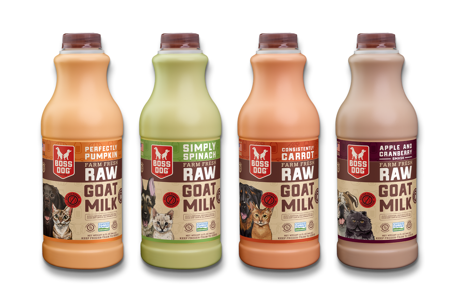 Pet Boss Nation Raw Goat Milk New Flavors