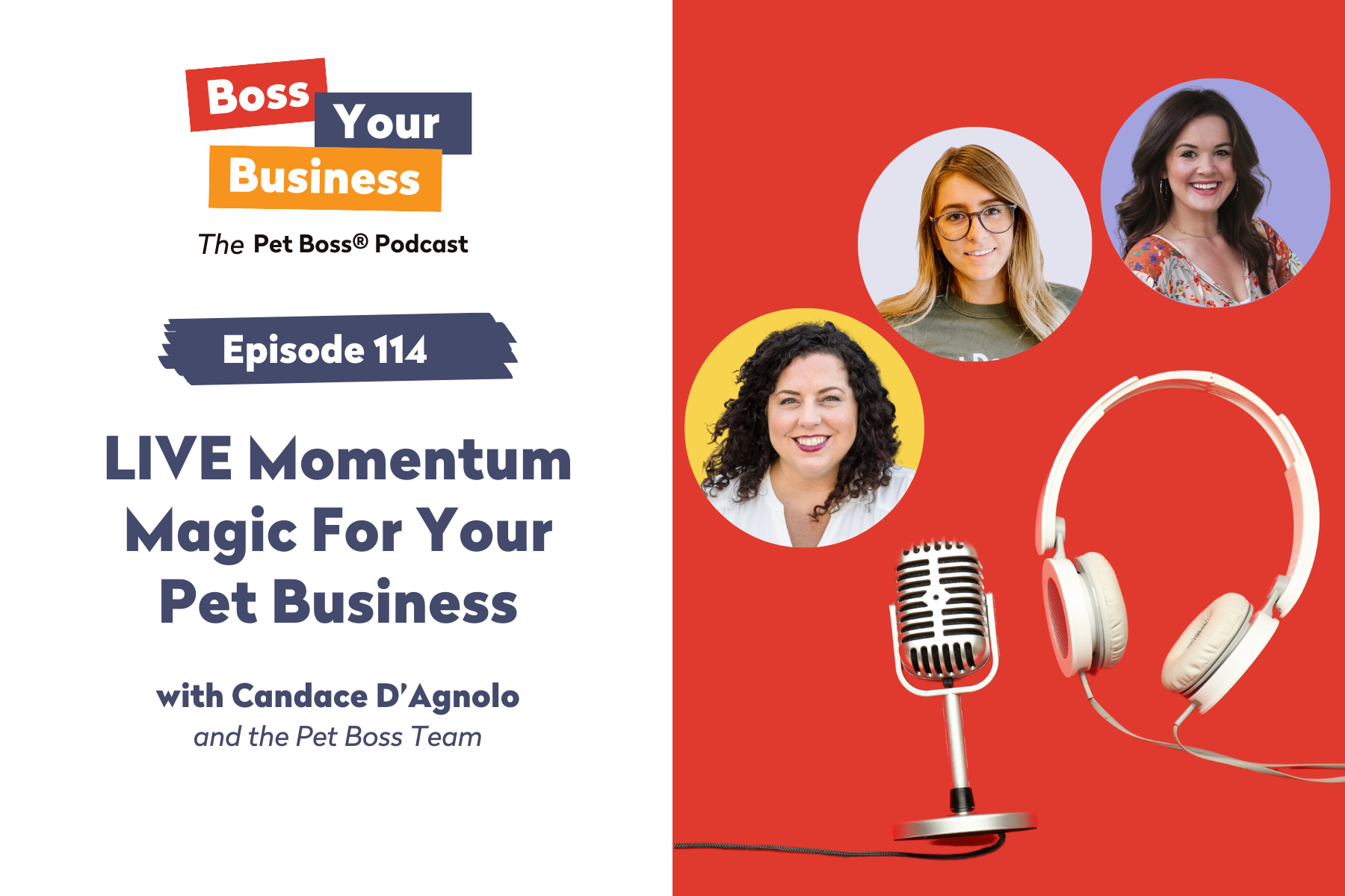 Episode 114 | LIVE Momentum Magic For Your Pet Business